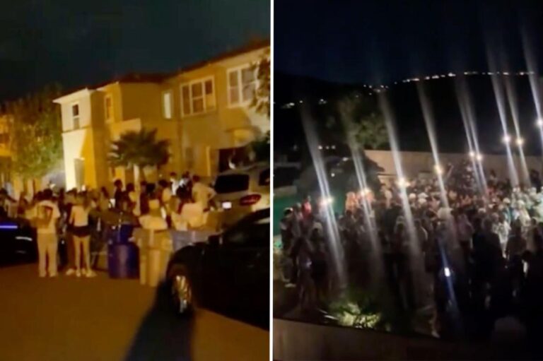 Hundreds of Teens Overrun SoCal Suburb at Chaotic Pool Party