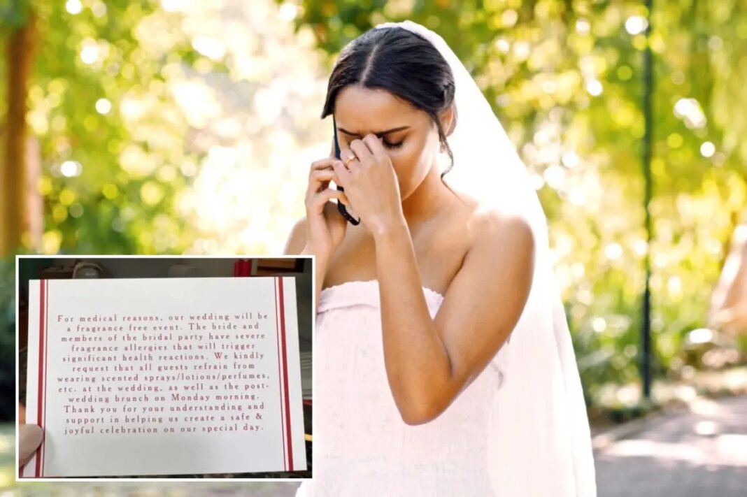 Woman sparks online debate after instructing wedding guests to follow one strict rule