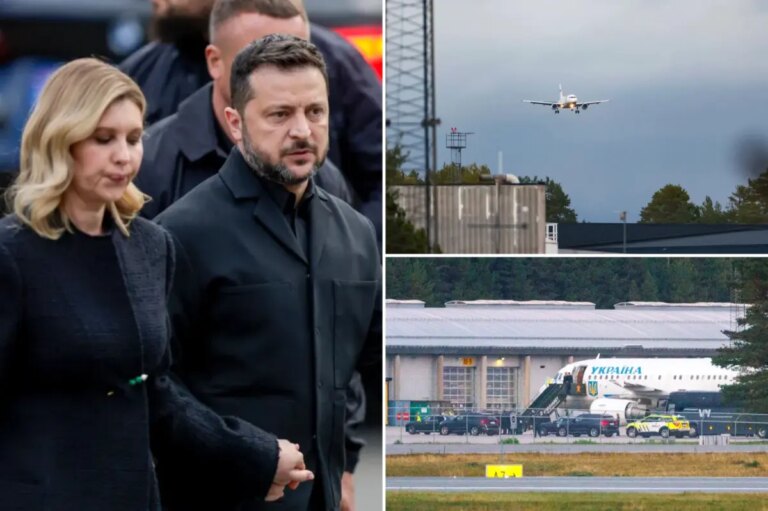 Zelensky’s Plane Nearly Hit by Drone Before King’s Funeral