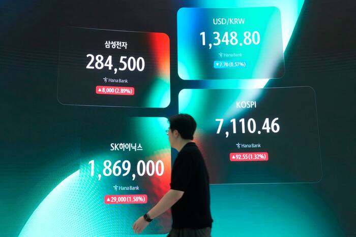 Asian shares are mixed and crude prices fall after an unsettled day on Wall St