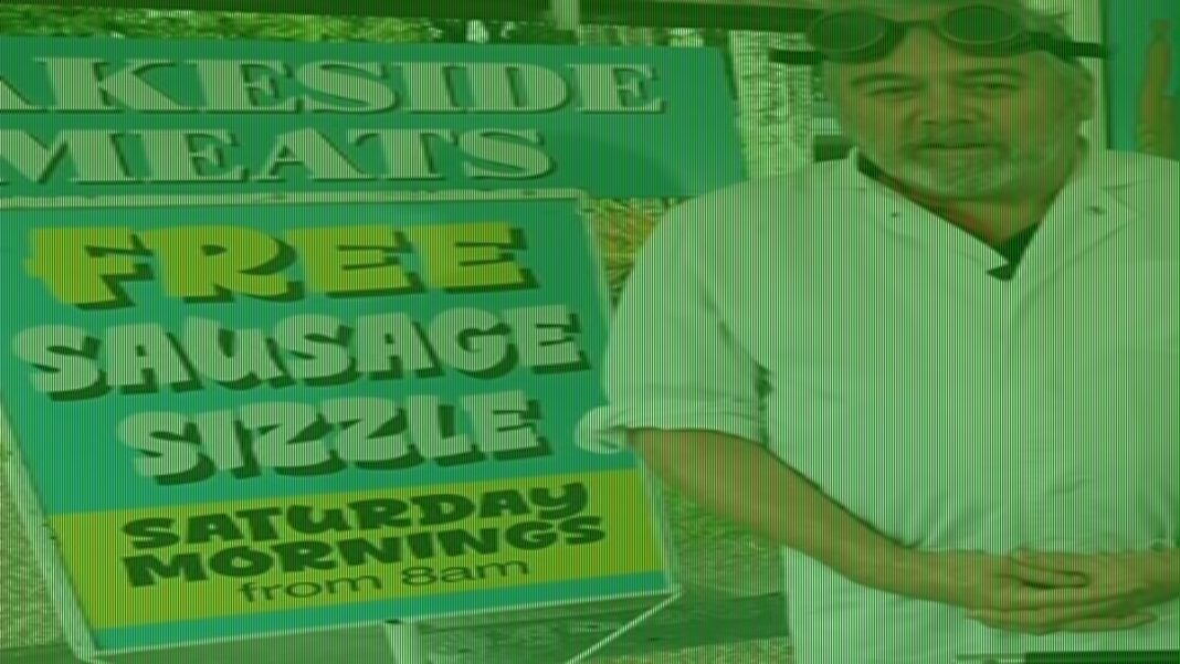 Butcher says free sausage sizzle shut down, faces possible $1,600 fine