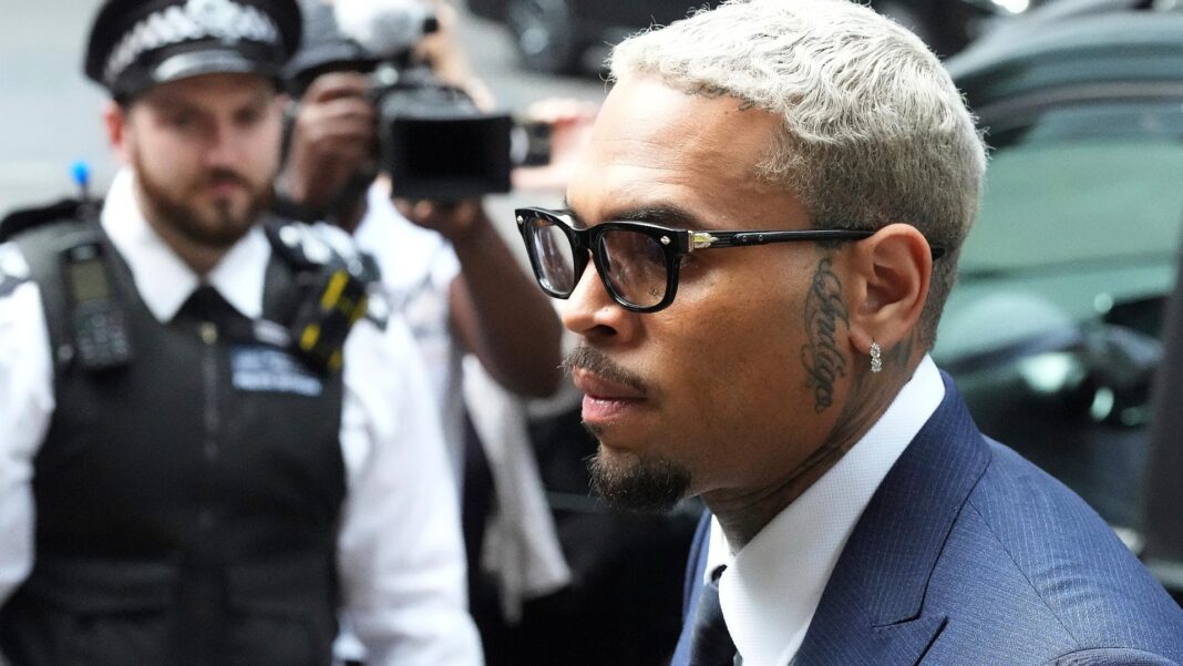 R&B singer Chris Brown arrives at Southwark Crown Court to attend a plea hearing in London, Friday, June 20, 2025.