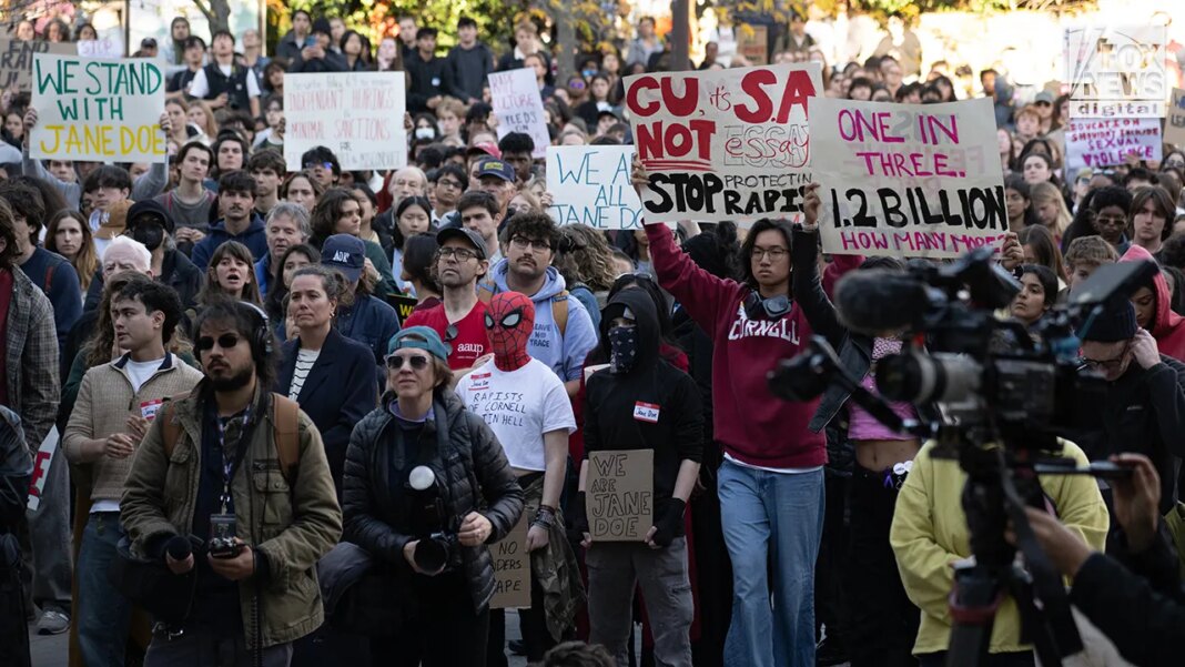 Cornell protesters swarm campus to support Jane Doe, call for university president's resignation