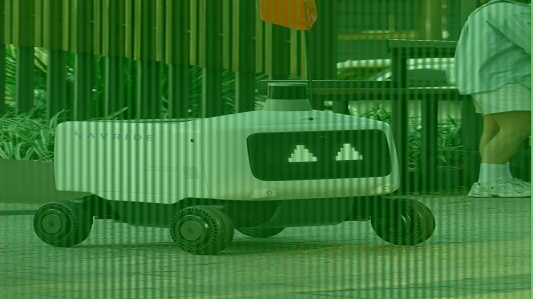 Dystopian moment woman is arrested for blocking food delivery robot