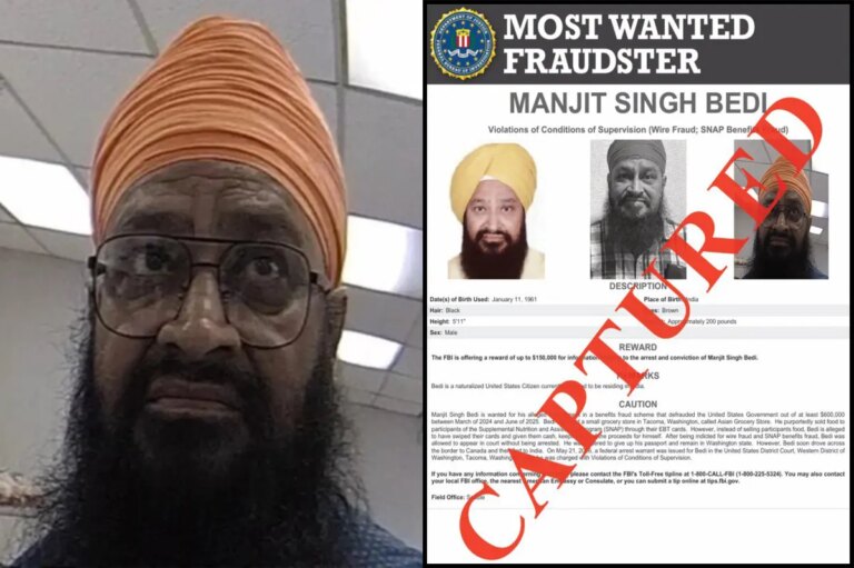 FBI Returns Manjit Singh Bedi to US in Alleged $600K SNAP Fraud