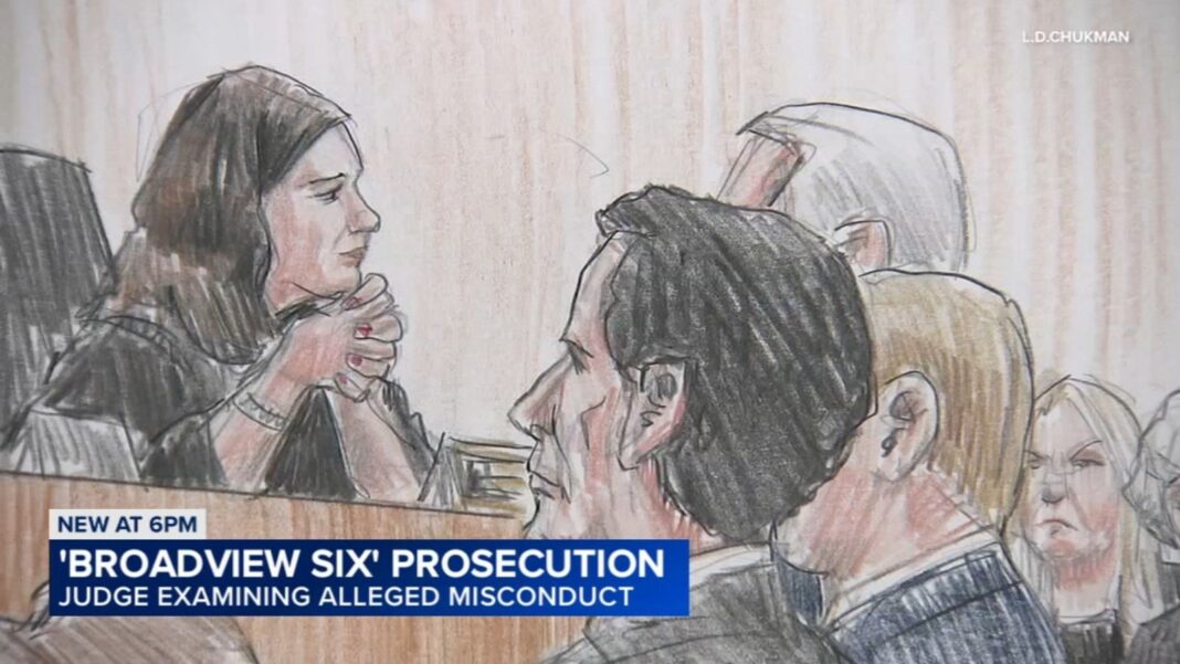 Federal Judge April Perry scrutinizes alleged prosecutorial misconduct in 'Broadview Six' immigration protest case