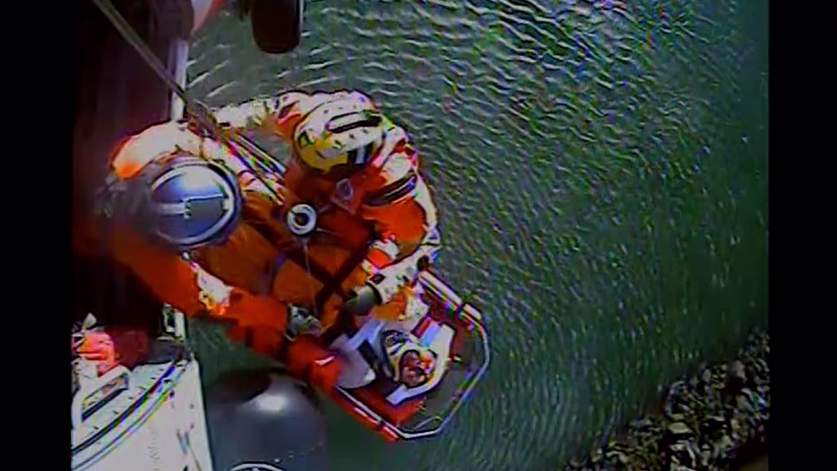 Fisherman trapped under boulder reveals he used Siri to call 911