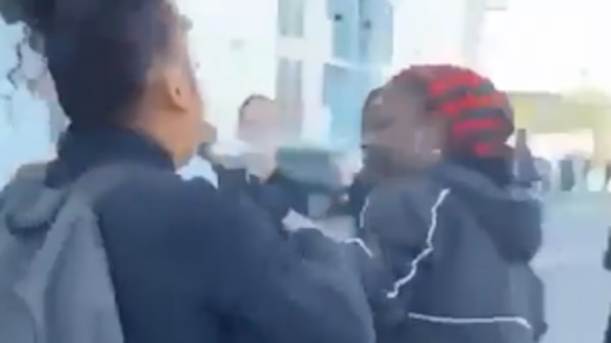 French school protesters dragged away by parents in humiliating videos