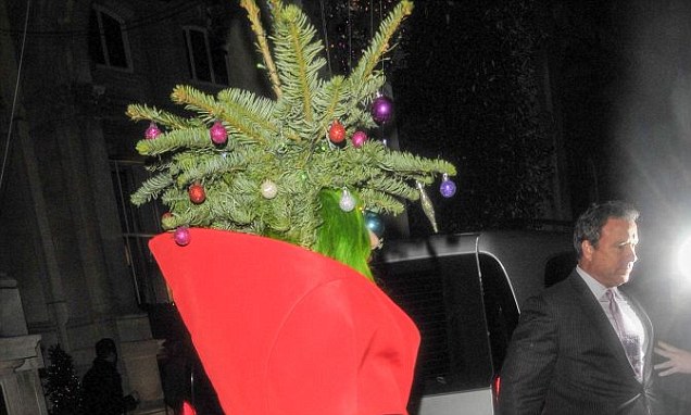 Guess who dressed as a Christmas Tree to leave the Jingle Bell Ball?