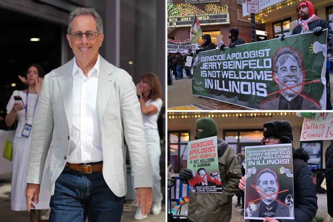 Jerry Seinfeld calls out radical anti-Israel hecklers after chaotic stunt backfires