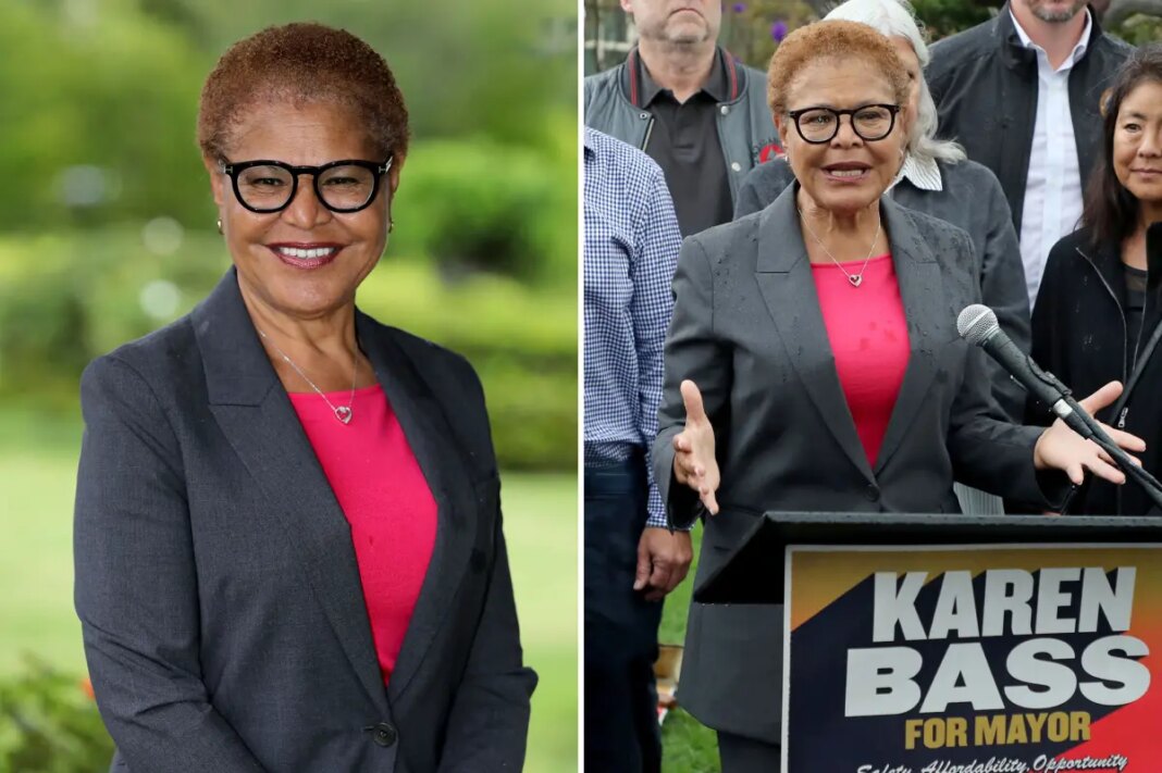 Karen Bass makes final reelection pitch on police and LA housing