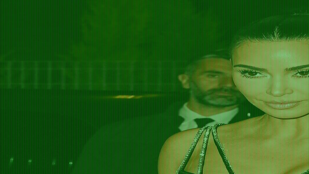 Kim Kardashian turns heads in a daring gown in Rome