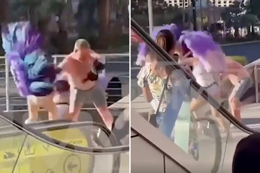 Las Vegas phony showgirls attack pair of tourists over 20 on Strip