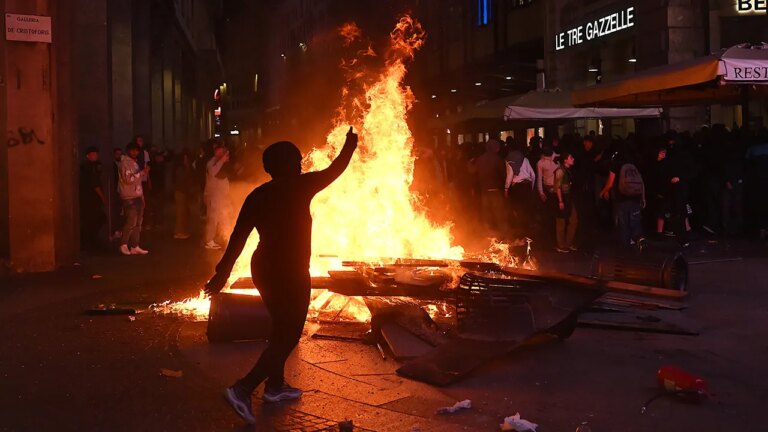 Italy’s Prime Minister Giorgia Meloni Condemns ‘Gangs of Thugs’ After Violent Protests Nationwide