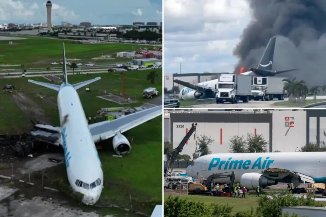 Miami Amazon cargo plane crash pilots werent warned about wind NTSB report