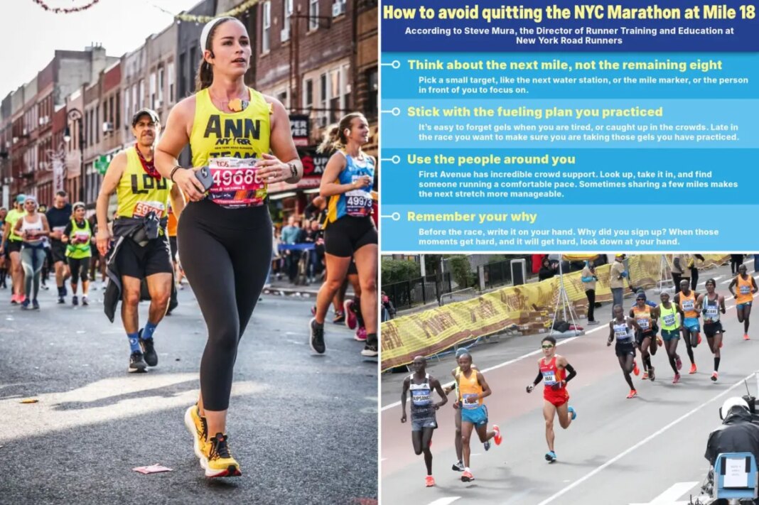 Mile 18 is where NYC Marathon runners drop out at highest rate