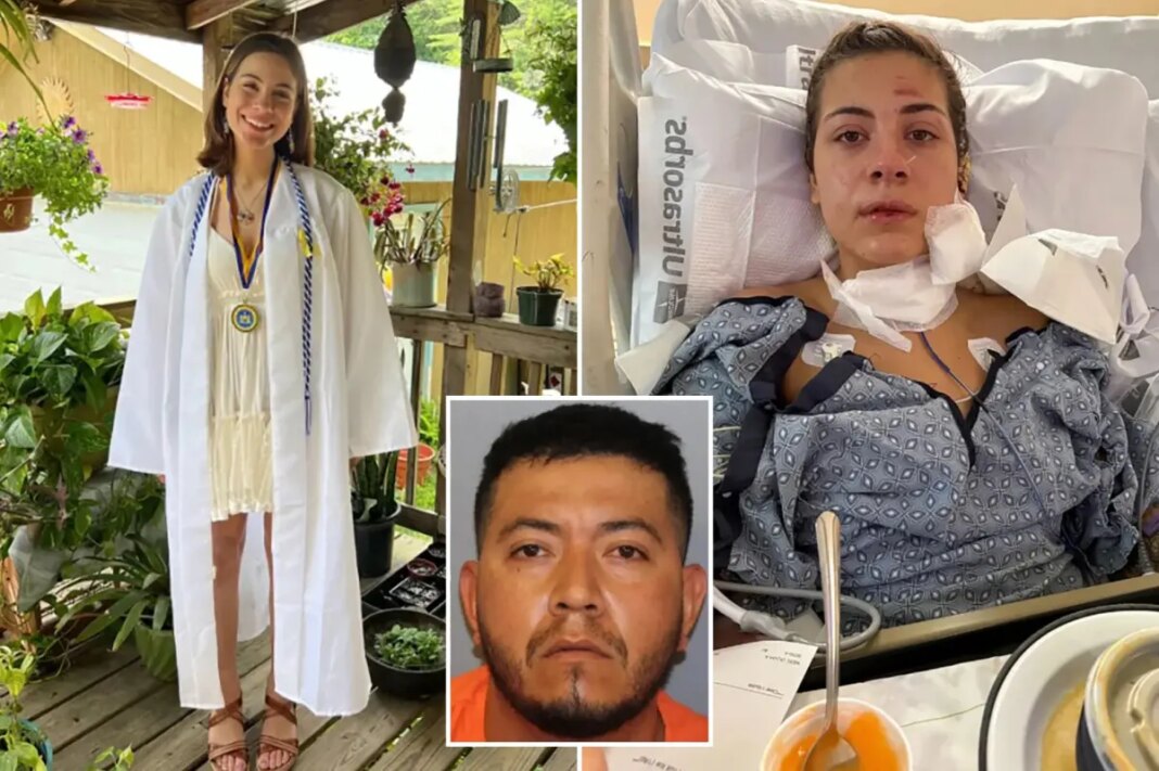 NY college student slashed by Mexican national David Cruz Torres as she drove him home from work