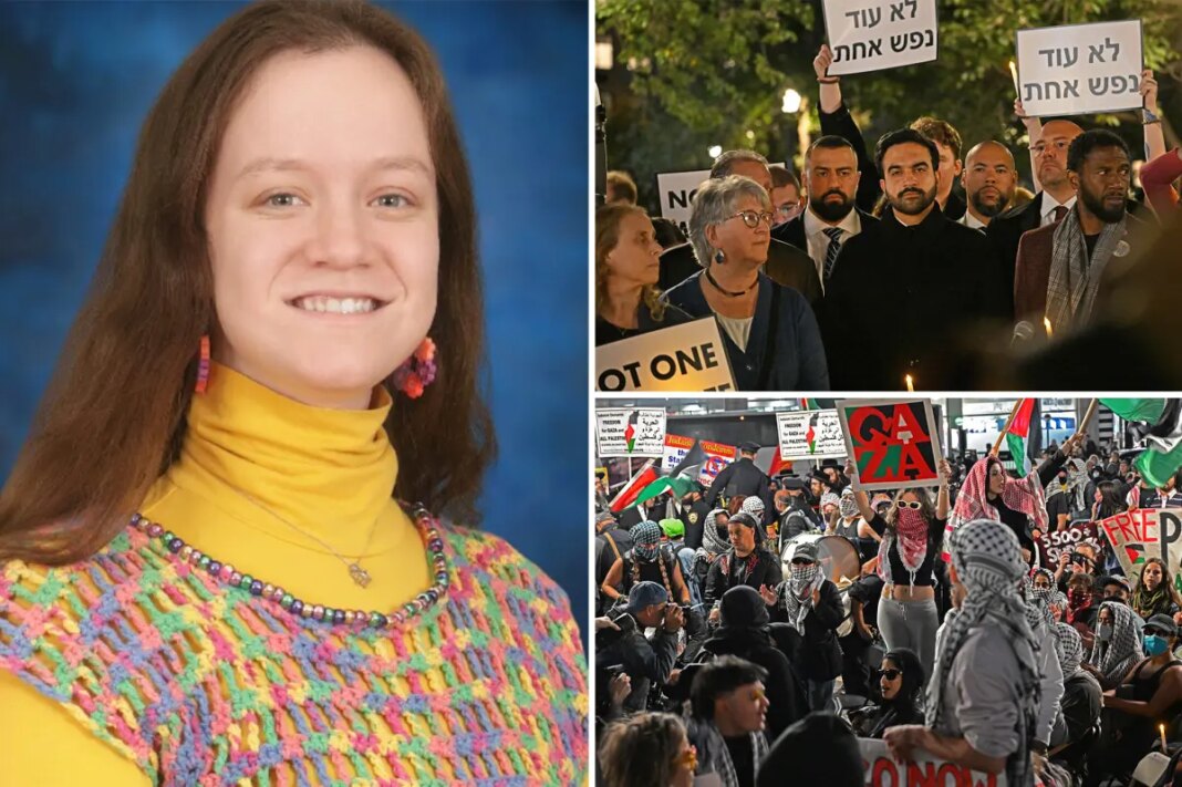 NYC teacher disrupts vigil for victims of October 7 Hamas massacre
