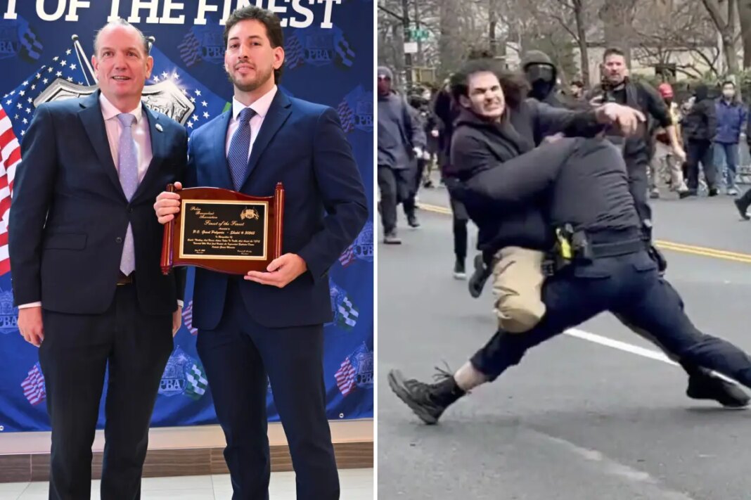 Officer who tackled wannabe Gracie Mansion bomber among hero cops honored at PBA's Finest of the Finest event in NYC