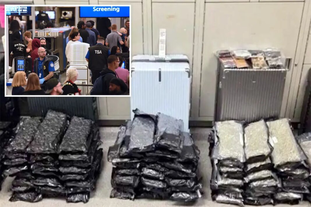 Orlando police find staggering airport drug haul after bizarre attempt to hide evidence