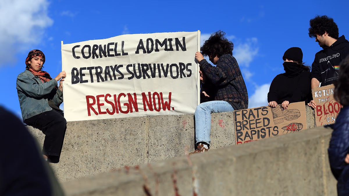 Protests erupt at Cornell over school's handling of rape case