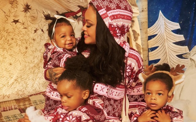 RIHANNA STARS WITH ALL THREE OF HER KIDS IN NEW SAVAGE X FENTY HOLIDAY CAMPAIGN