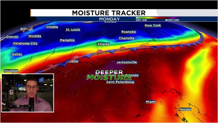 Rain chances stuck on high