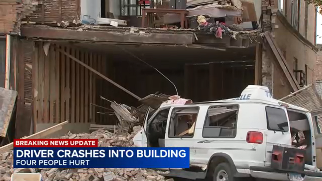 South Austin, Chicago news today: Victims pulled from van after car crash brings down part of building at Cicero and Congress
