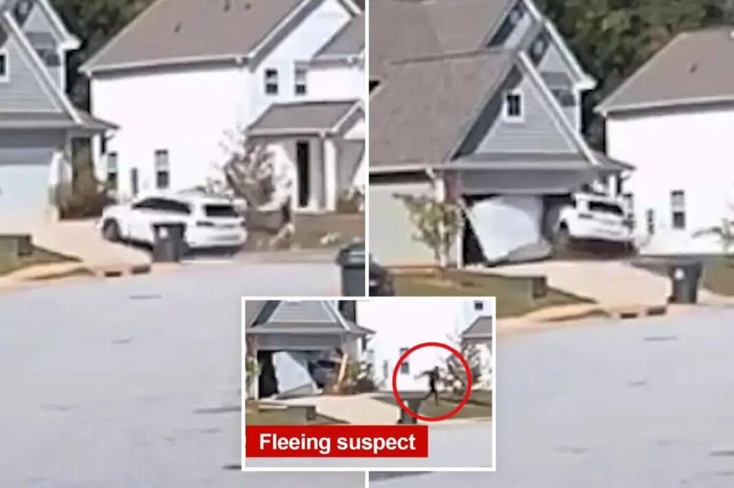 South Carolina police chase suspect crashes into home trying to escape cops
