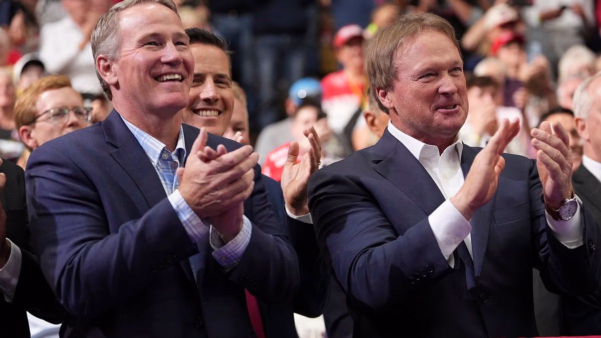 Super Bowl winner Jon Gruden makes surprise appearance at Trump's rally in Ohio to stump for Jon Husted