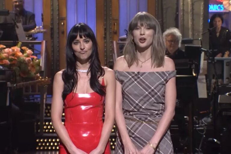Taylor Swift Crashes Dakota Johnson’s SNL Monologue With a Joke