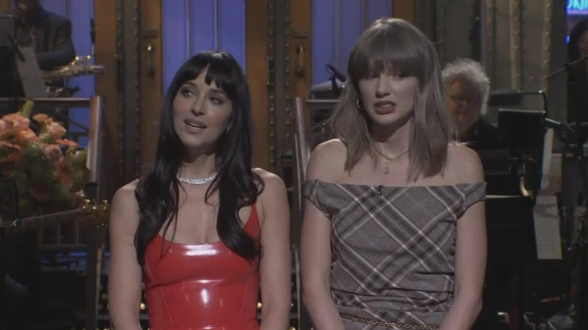 Taylor Swift surprises SNL as Dakota Johnson's break-up therapist