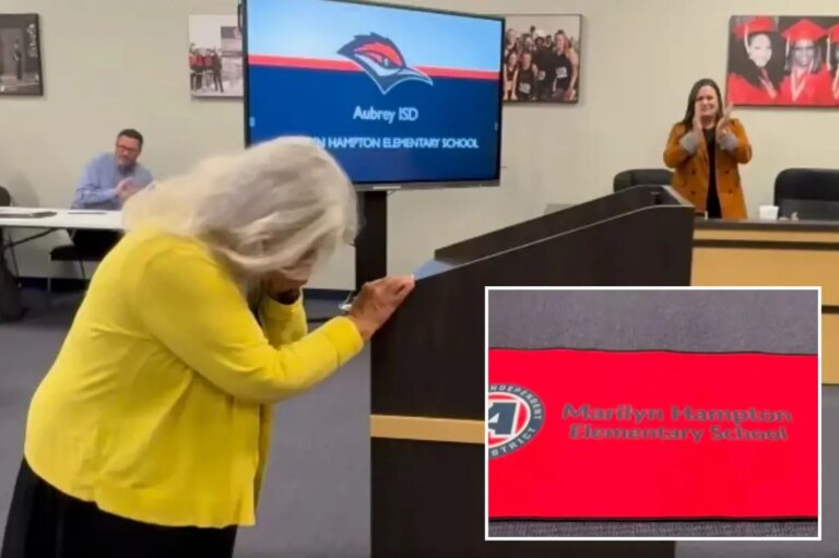 Texas Custodian Marilyn Hampton Cries as New School Honors Her