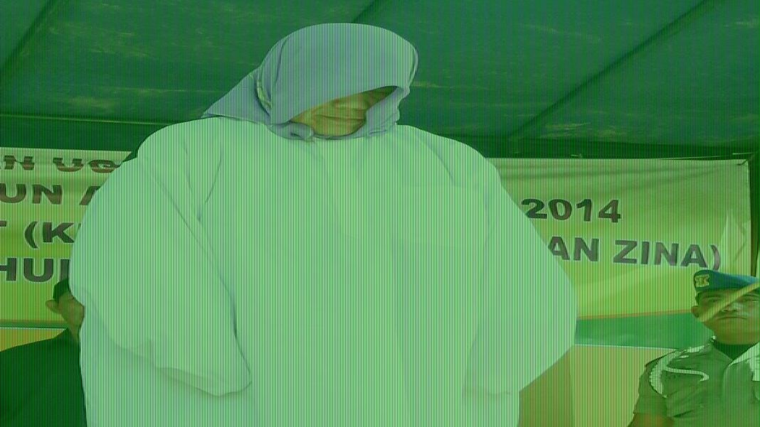 The first non-Muslim to be caned under Indonesia's sharia law