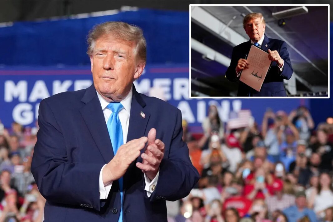 Trump signs executive order mid-rally allowing drivers to use ‘tax-free red-dye diesel’