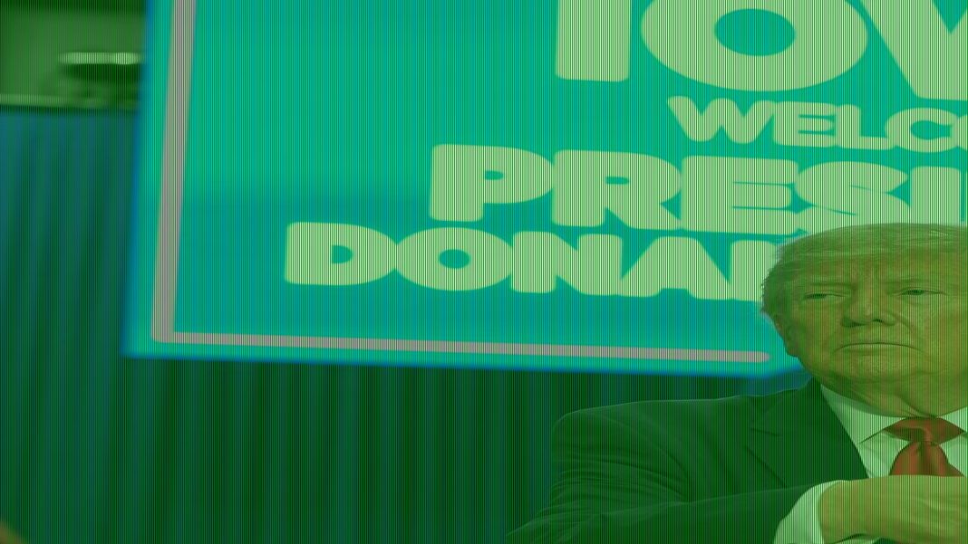 Trump tells Iowa crowd he 'has the right' to run for a third term