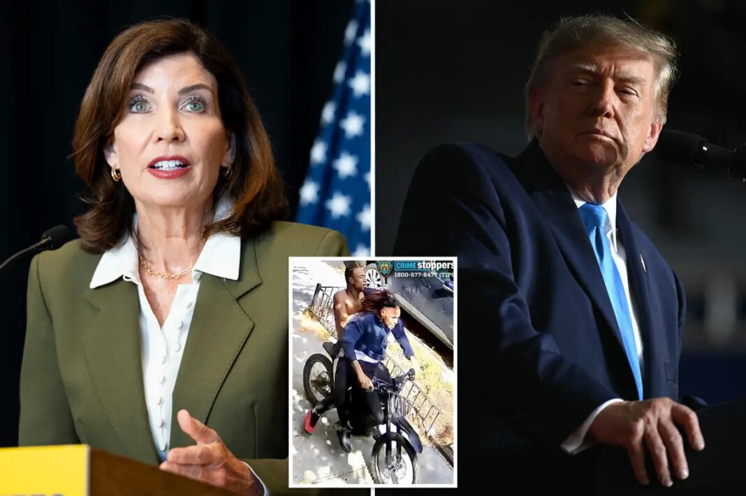 Trump to rip NY Gov Hochul for immigration at Syracuse rally after NYPD detective stabbing, Bronx ICE shooting