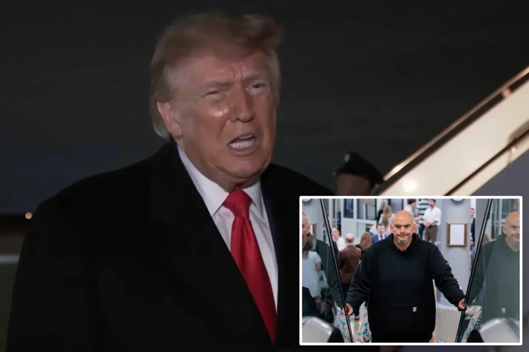 Trump would love to have Fetterman as a Republican