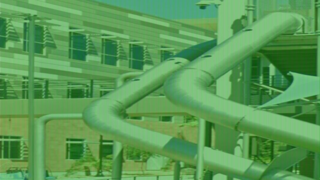 Utah parking garage installs slides to exit it's four-story building