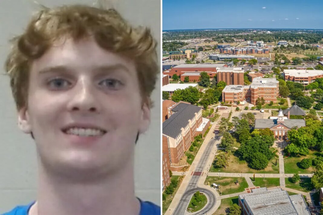 Wichita State student smiles in mugshot as charged with rape