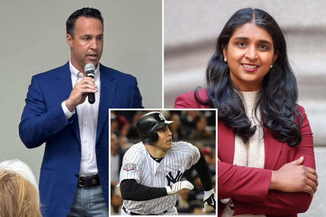 Yankees World Series champion Mark Teixeira endorses GOP's Saritha Komatireddy against Letitia James