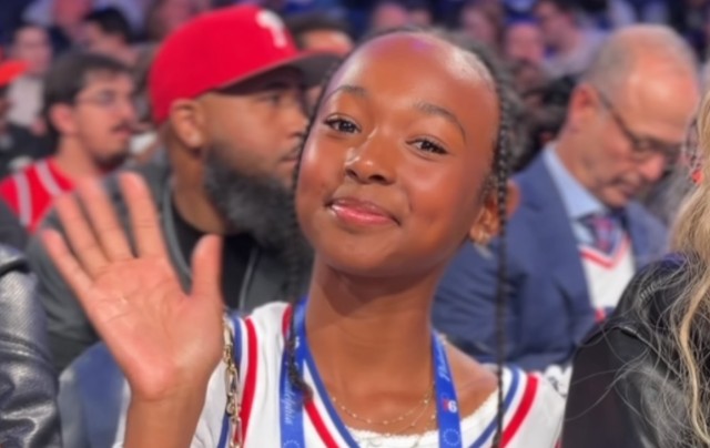 ZHURI JAMES CELEBRATES HER 12TH BIRTHDAY COURTSIDE AT DAD LEBRON’S SIXERS GAME